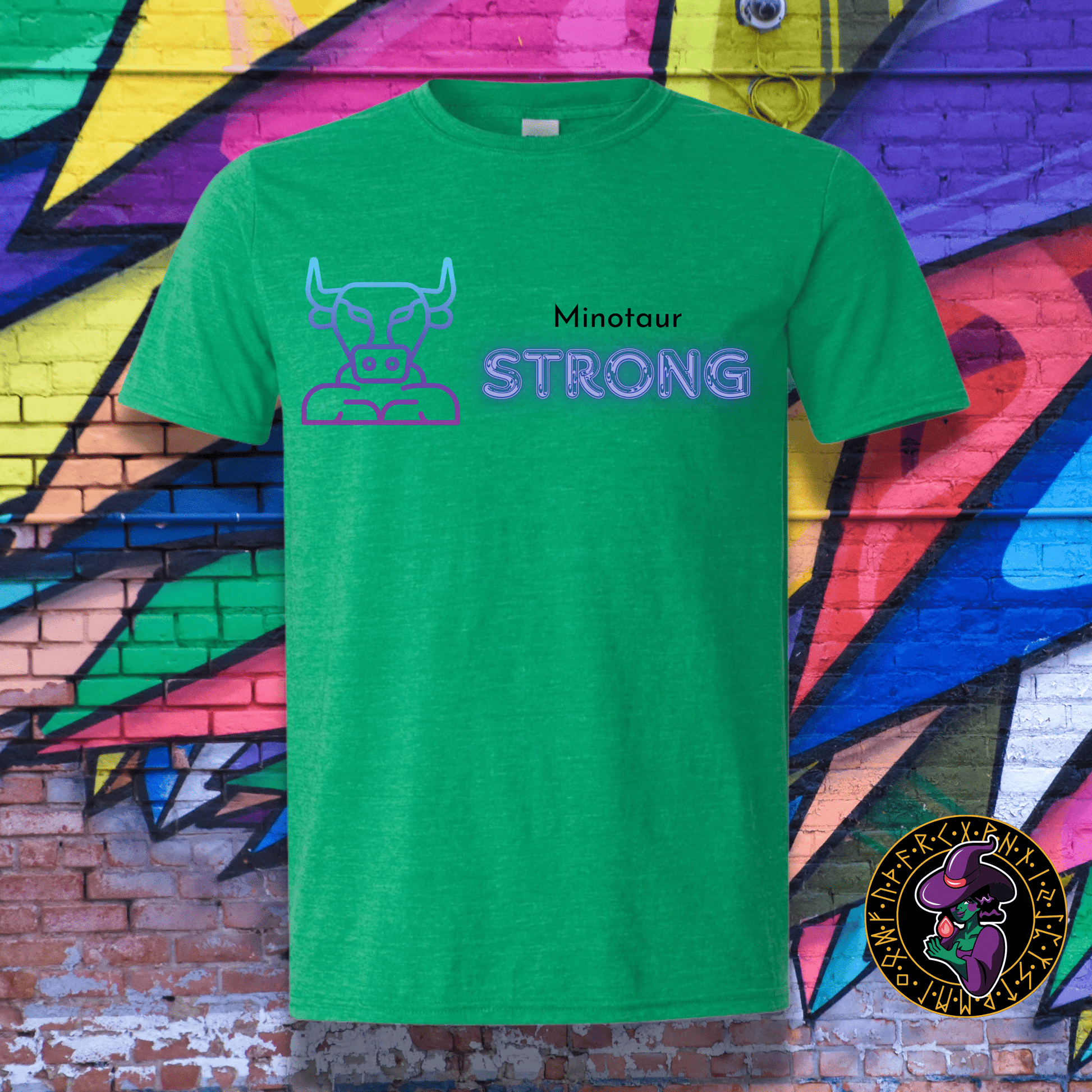 T-Shirt Heather Irish Green / S Minotaur Strong T-Shirt Minotaur Strong T-Shirt