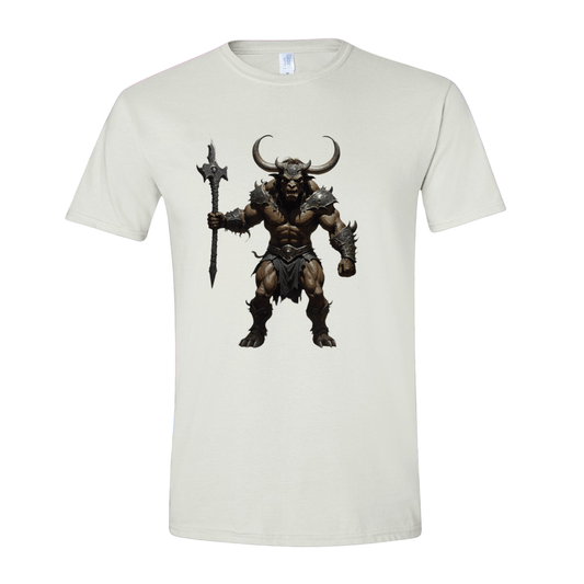 T-Shirt White / S Minotaur Warrior  T-Shirt Minotaur Warrior  T-Shirt