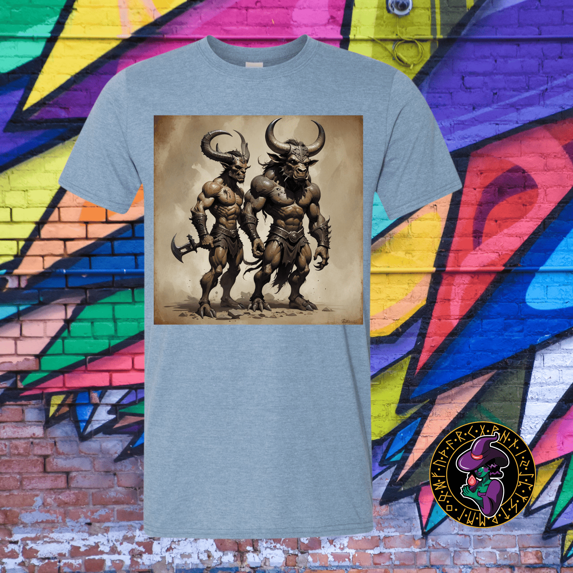 T-Shirt Heather Indigo / S Minotaur Warriors T-Shirt