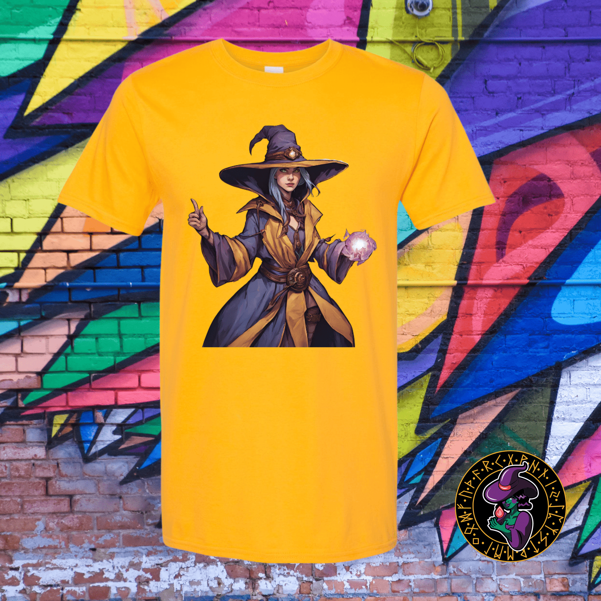 T-Shirt Gold / S Mystara the Purple Mage T-Shirt Mystara the Purple Mage T-Shirt