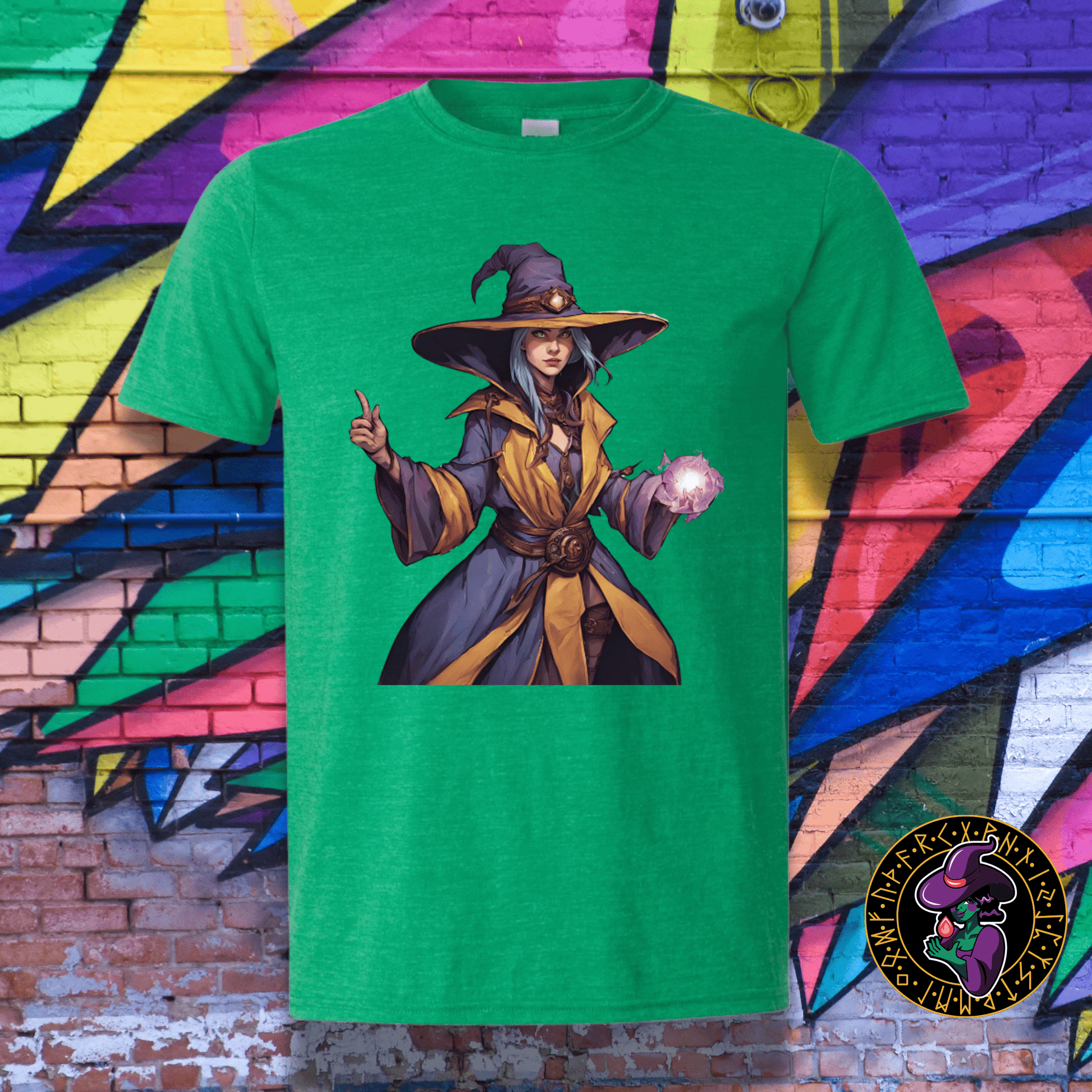 T-Shirt Heather Irish Green / S Mystara the Purple Mage T-Shirt Mystara the Purple Mage T-Shirt