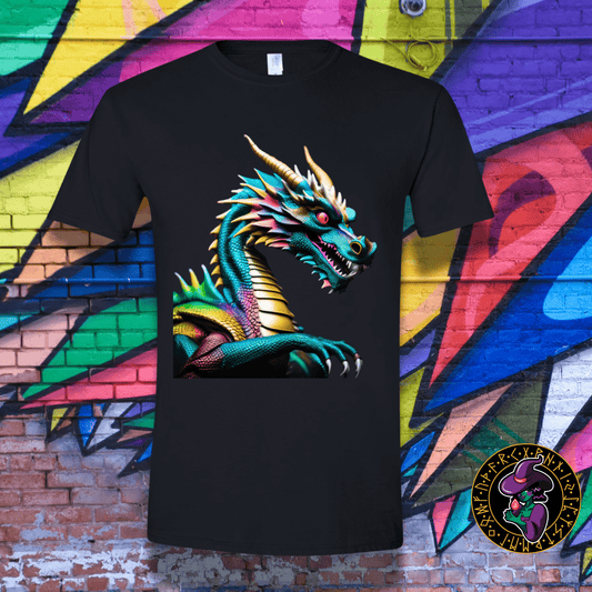 T-Shirt Black / S Neon Dragon T-Shirt Neon Dragon T-Shirt