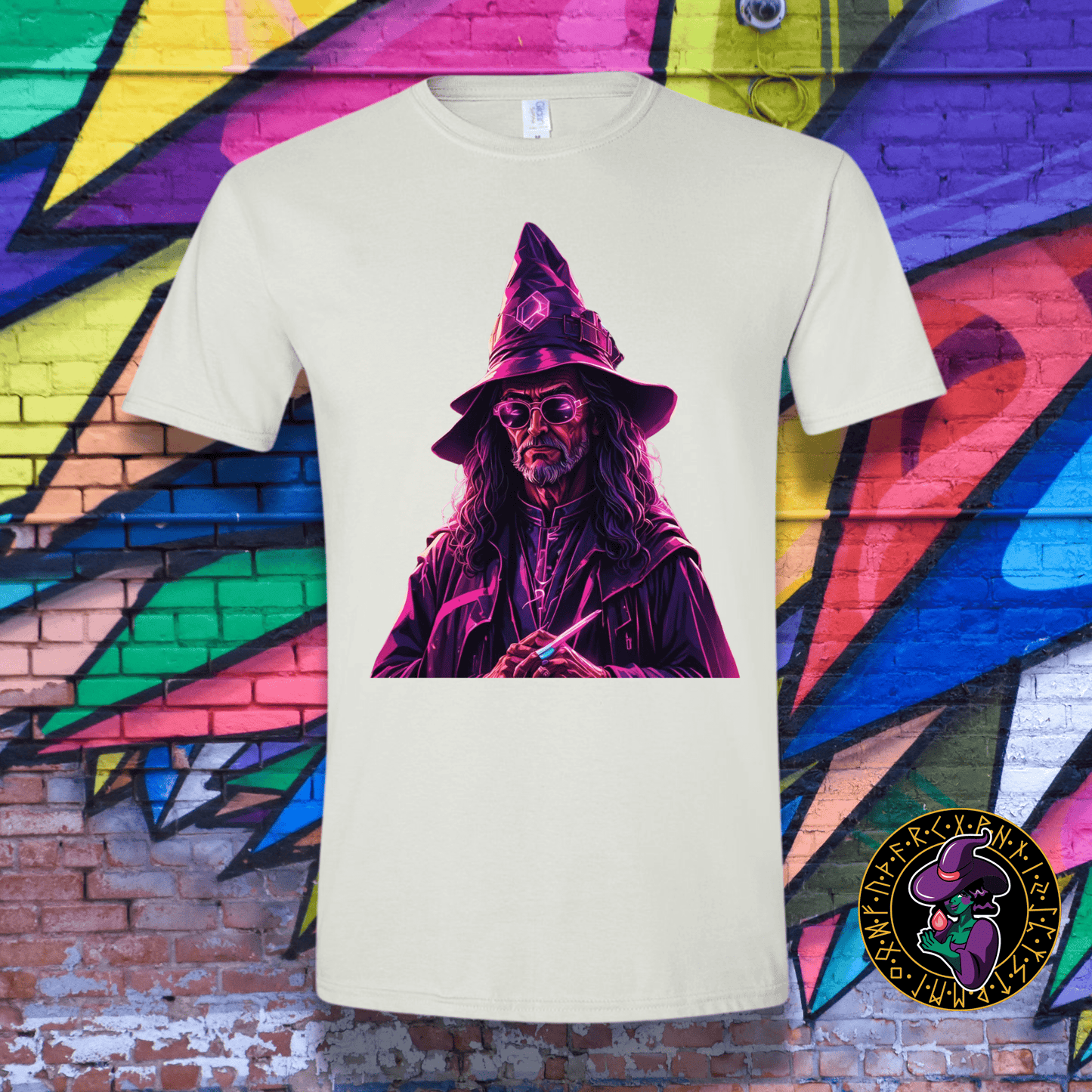 T-Shirt White / S Neon Wizard T-Shirt Neon Wizard T-Shirt