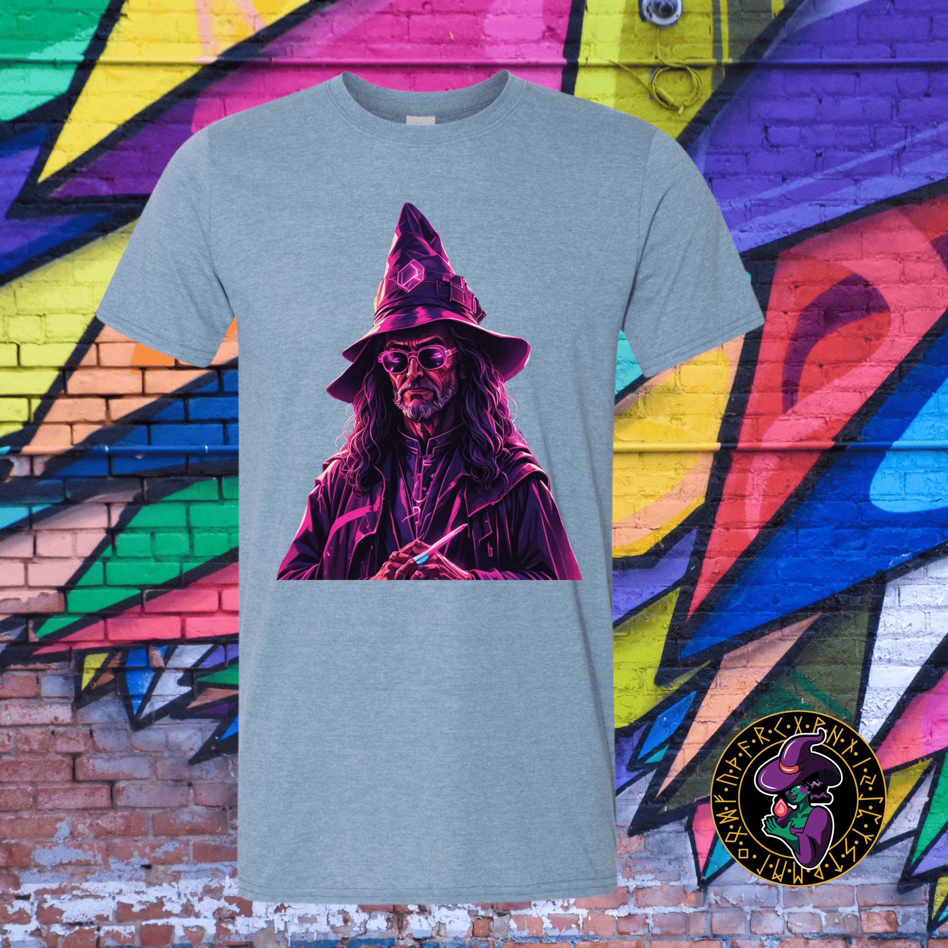 T-Shirt Heather Indigo / S Neon Wizard T-Shirt Neon Wizard T-Shirt