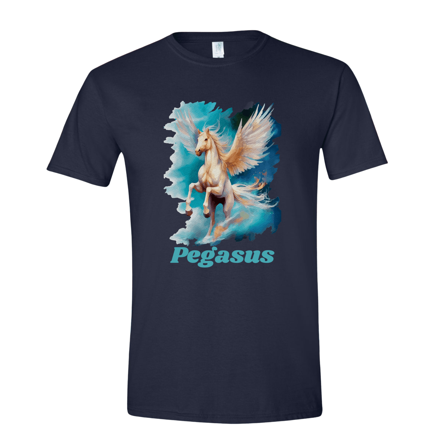 T-Shirt Navy / S Pegasus Painting T-Shirt Pegasus Painting T-Shirt