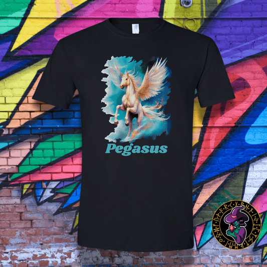 T-Shirt Black / S Pegasus Painting T-Shirt Pegasus Painting T-Shirt