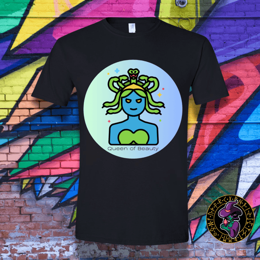 T-Shirt Black / S Queen of Beauty Medusa T-Shirt Queen of Beauty Medusa T-Shirt