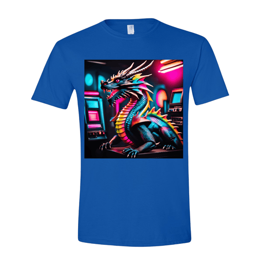 T-Shirt Rainbow Neon Dragon T-Shirt Rainbow Neon Dragon T-Shirt
