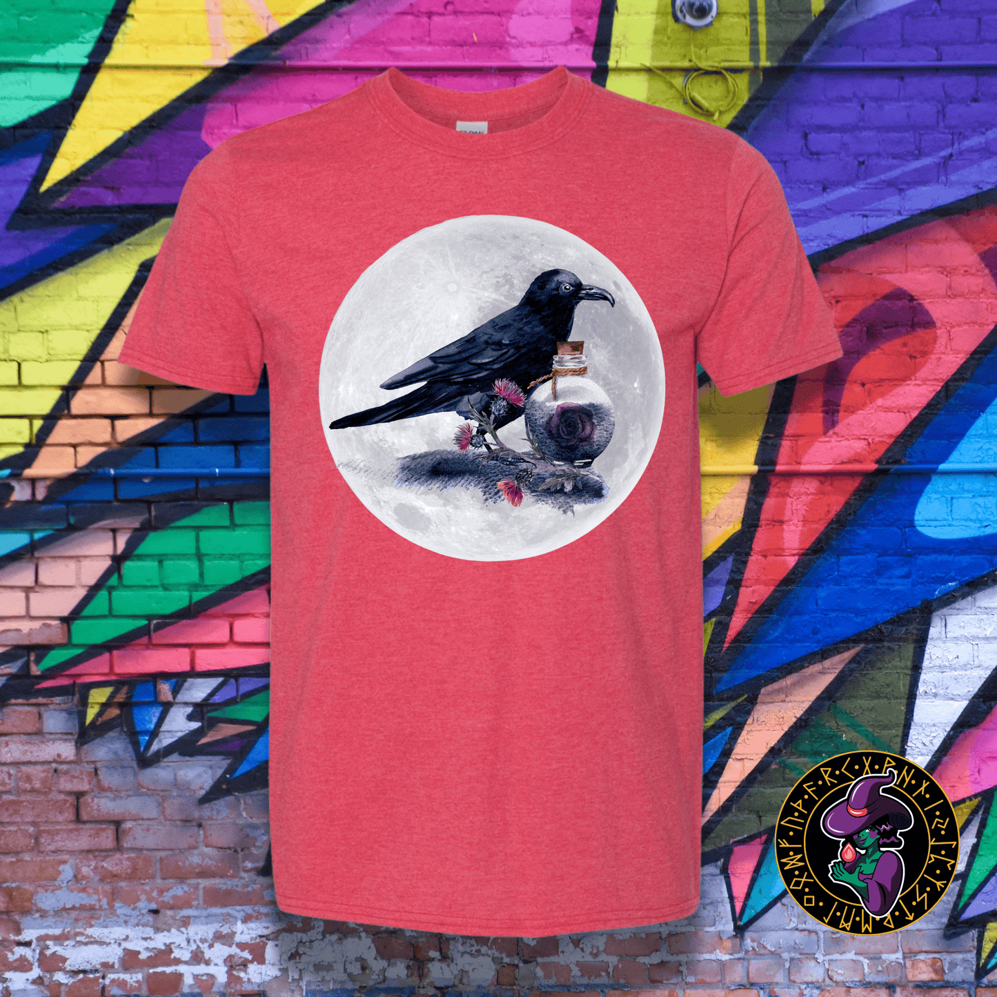 T-Shirt Heather Red / S Raven Alchemy T-Shirt Raven Alchemy T-Shirt