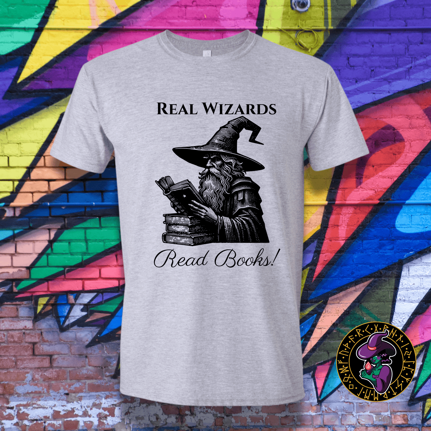 T-Shirt Sport Grey / S Real Wizards Read Books T-Shirt