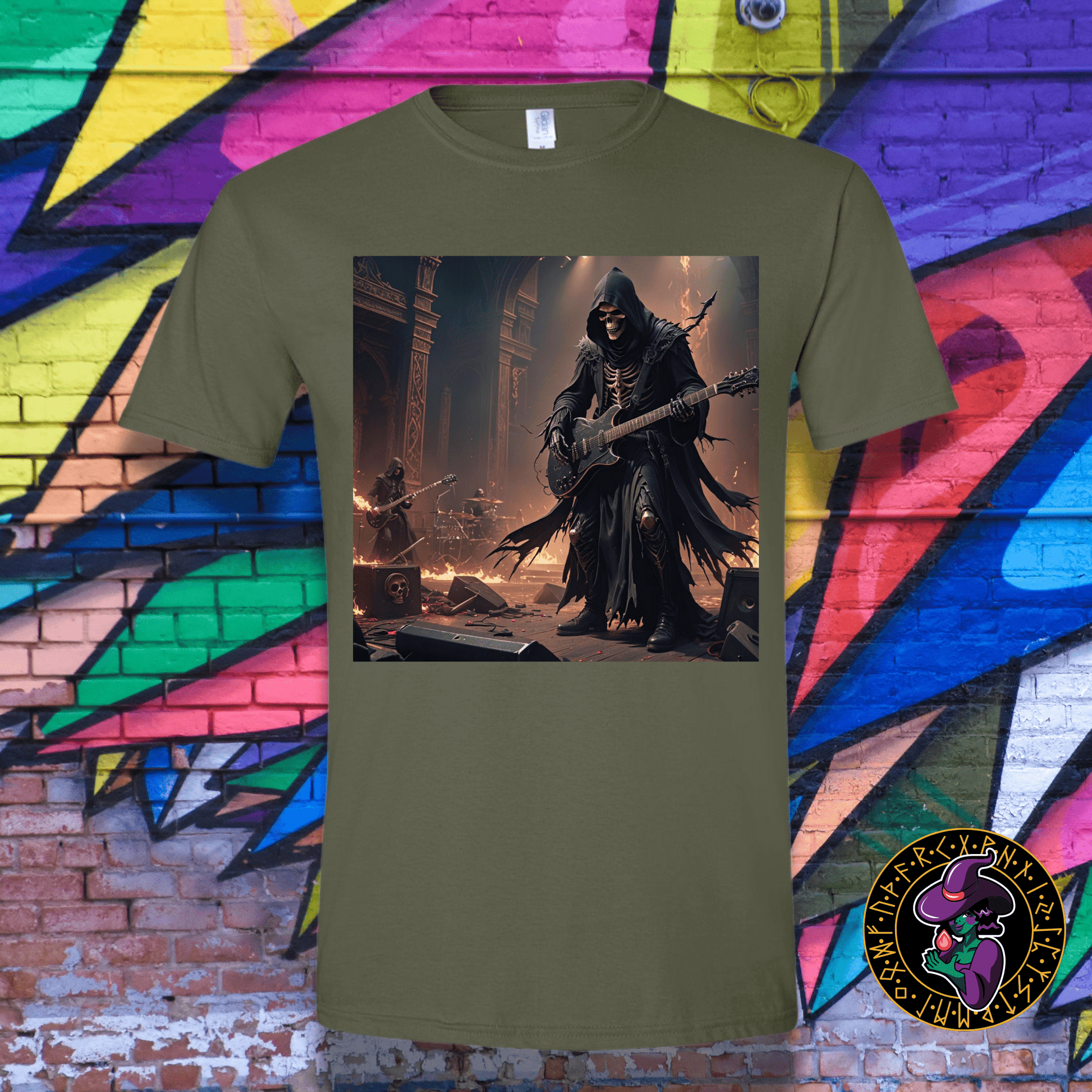 T-Shirt Military Green / S Reaper Death Metal Band T-Shirt