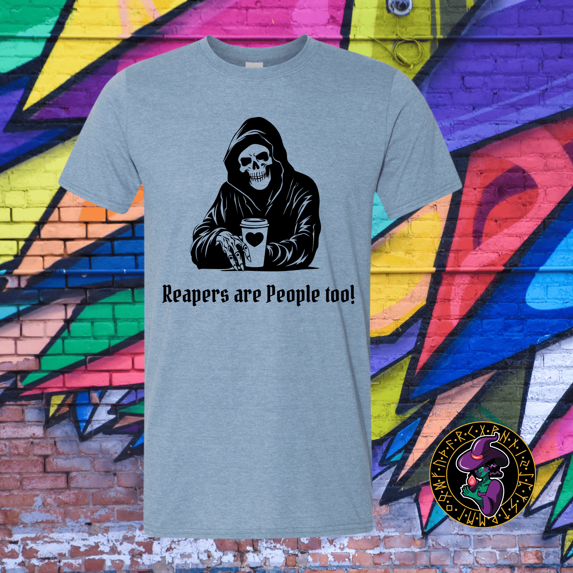 T-Shirt Heather Indigo / S Reapers are People Too! T-Shirt