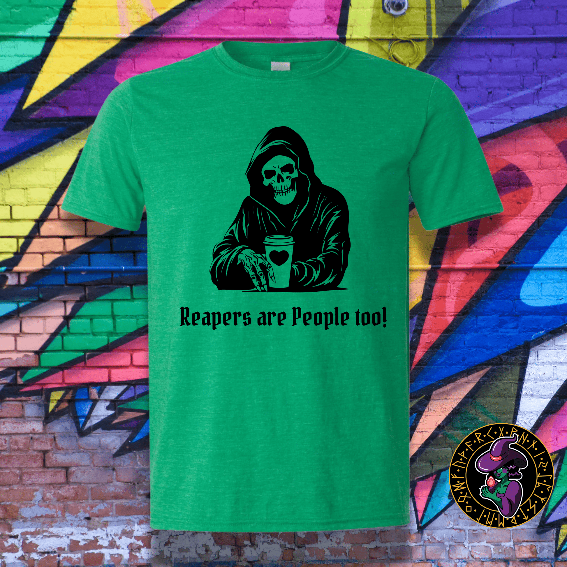 T-Shirt Heather Irish Green / S Reapers are People Too! T-Shirt