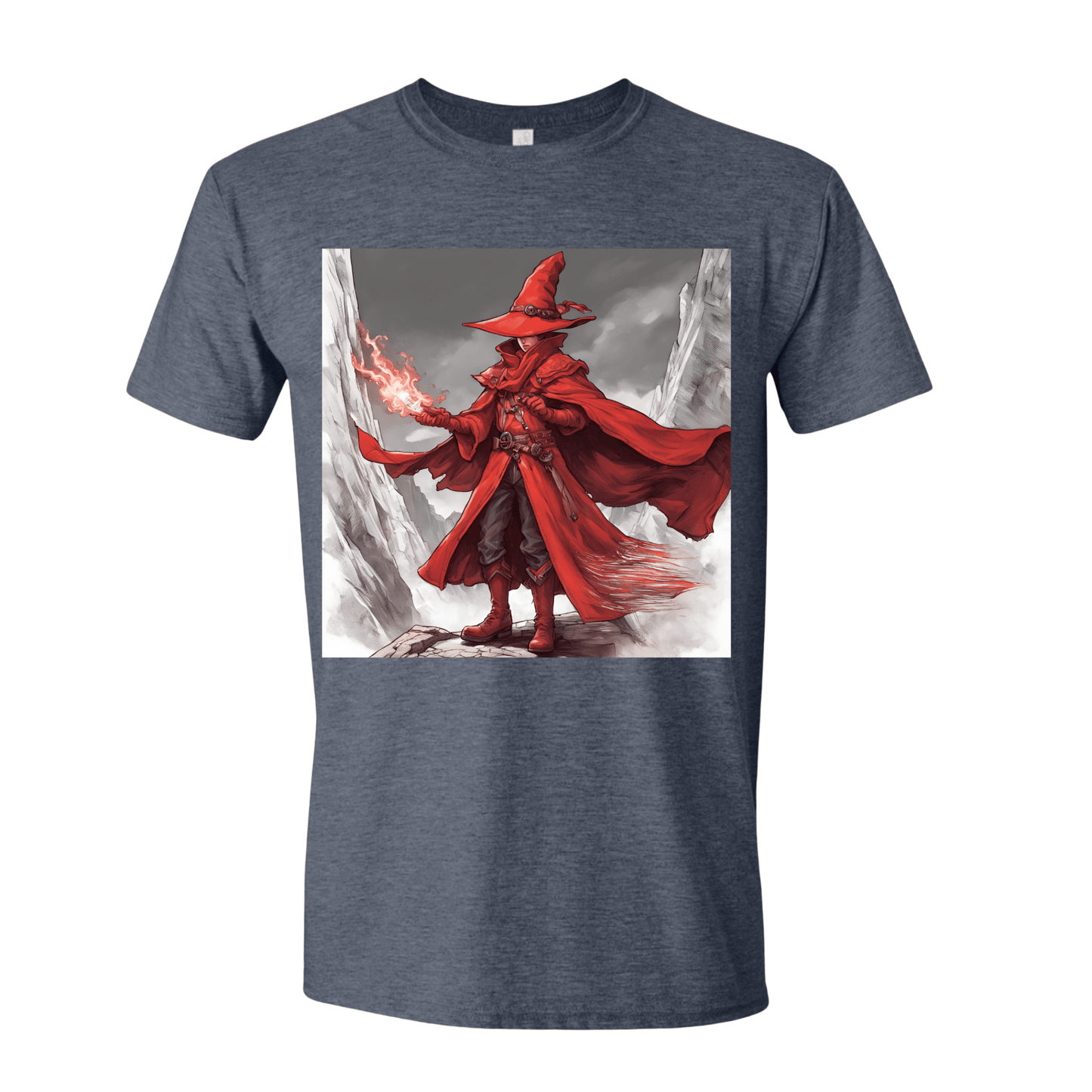 T-Shirt Heather Navy / S Red Mage T-Shirt Red Mage T-Shirt