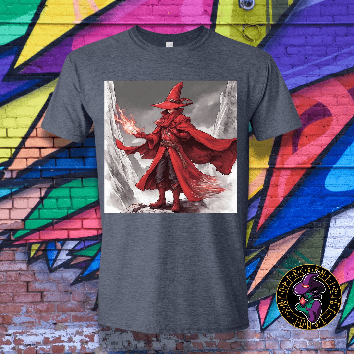 T-Shirt Heather Navy / S Red Mage T-Shirt