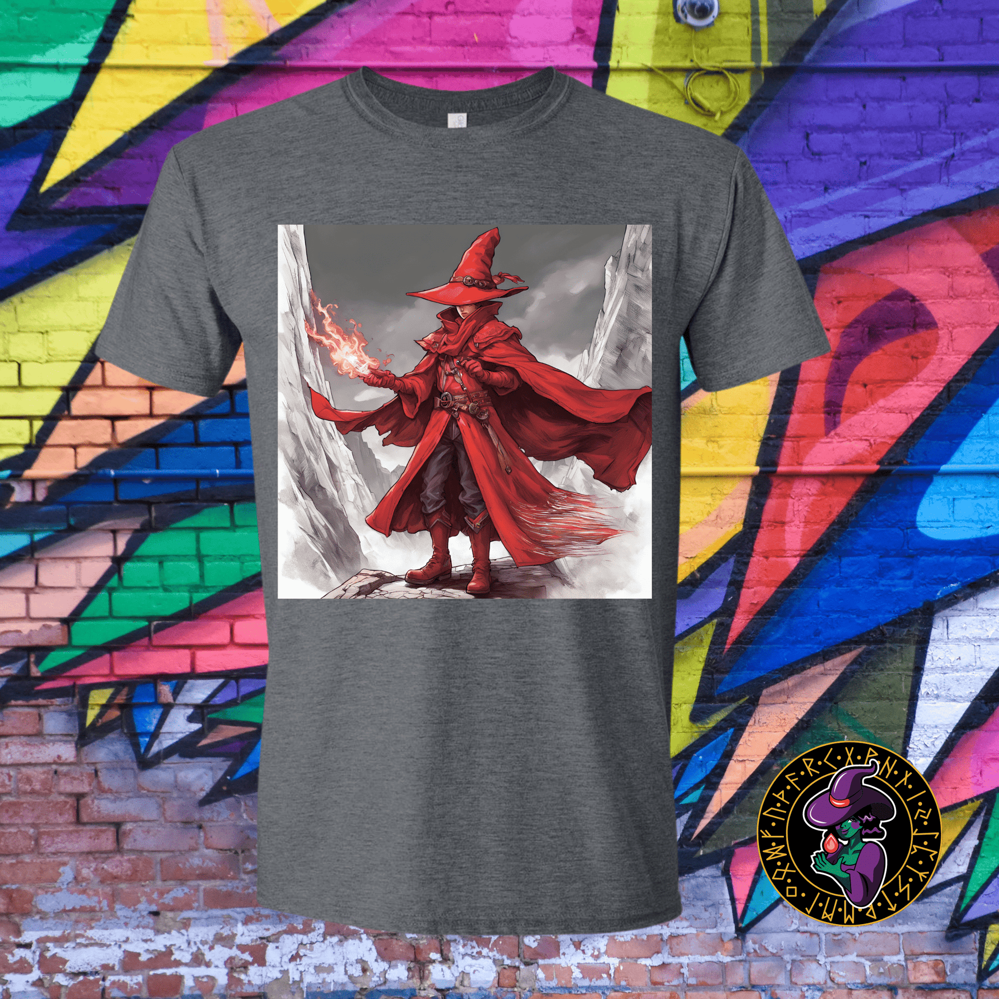 T-Shirt Dark Heather / S Red Mage T-Shirt