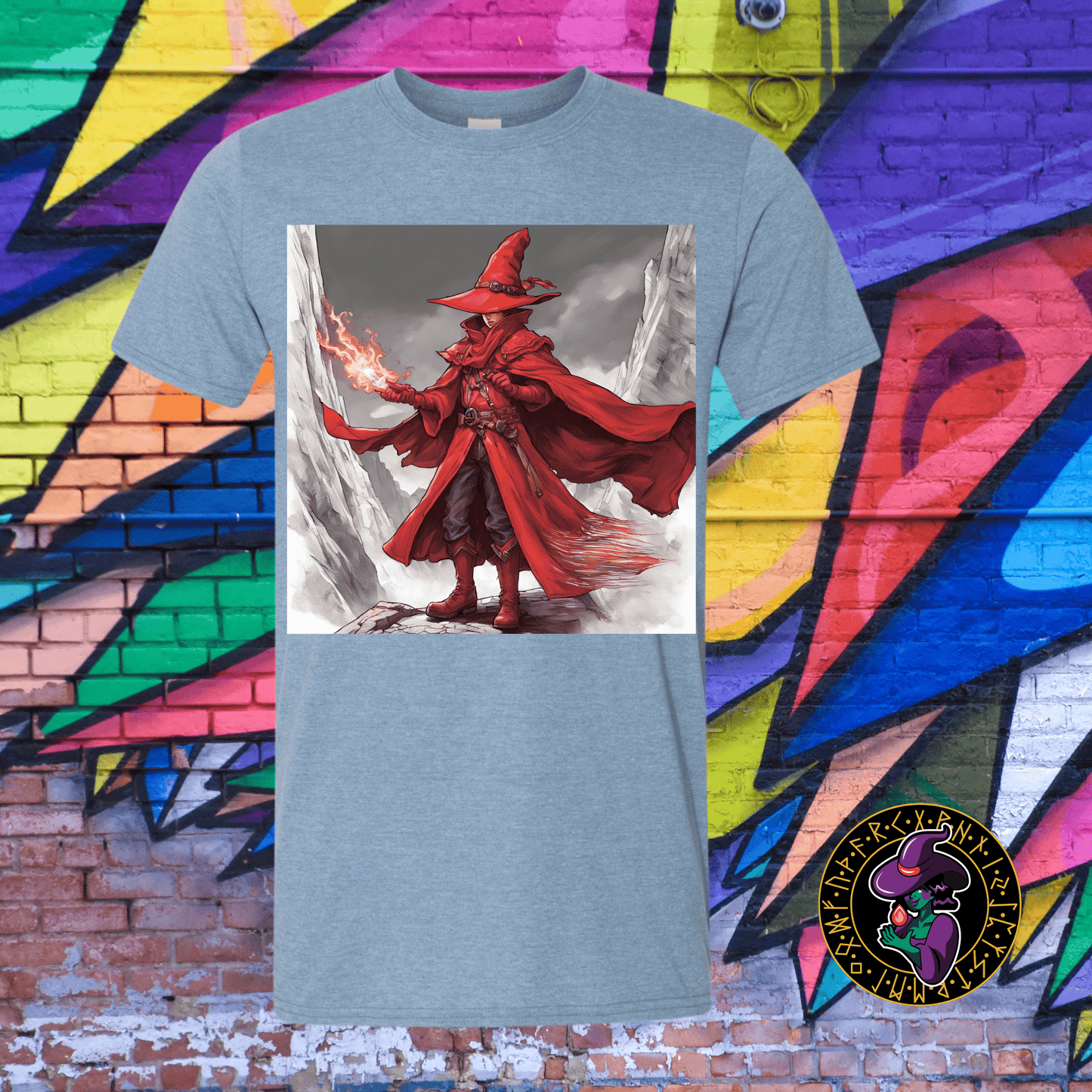 T-Shirt Heather Indigo / S Red Mage T-Shirt