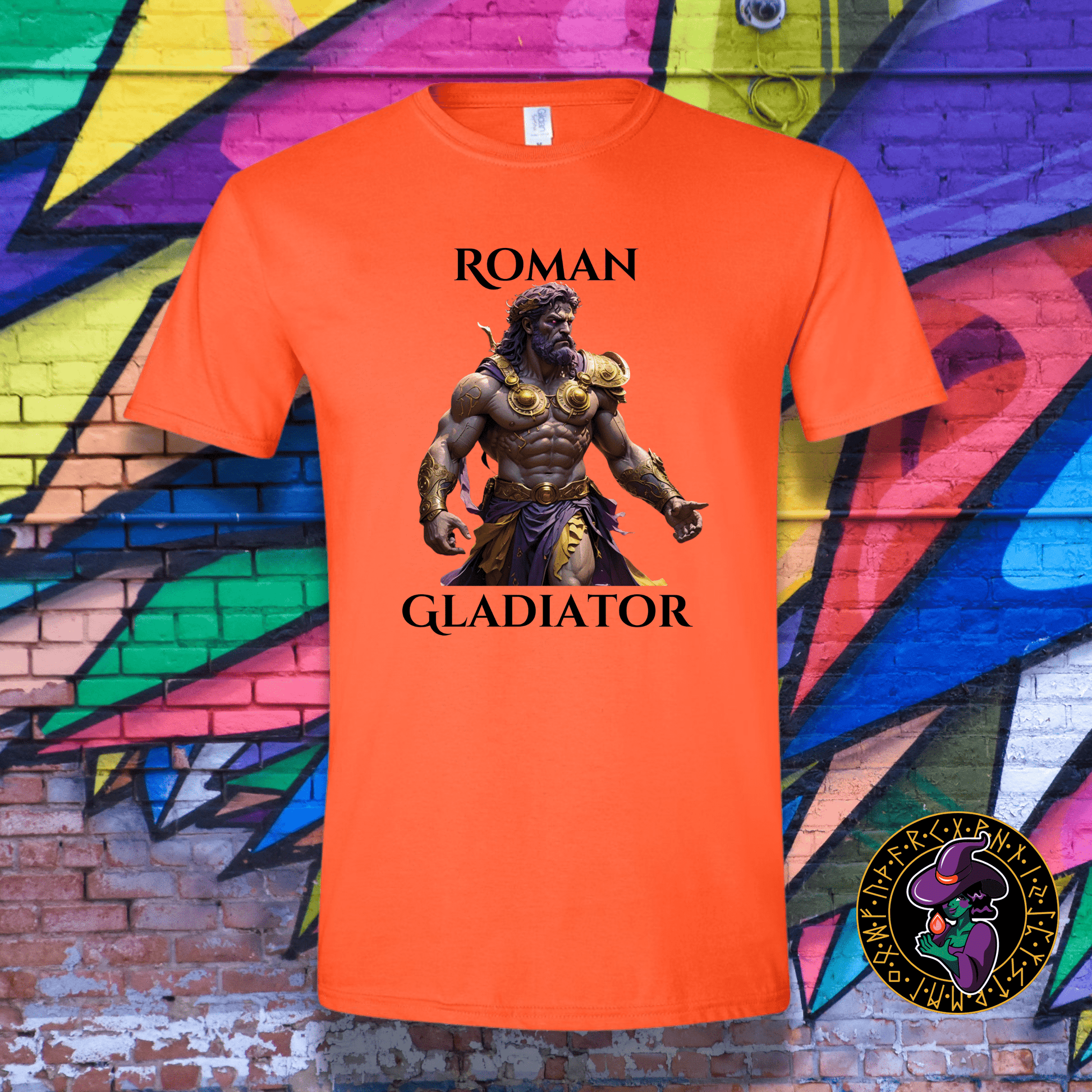 T-Shirt Orange / S Roman Gladiator T-Shirt