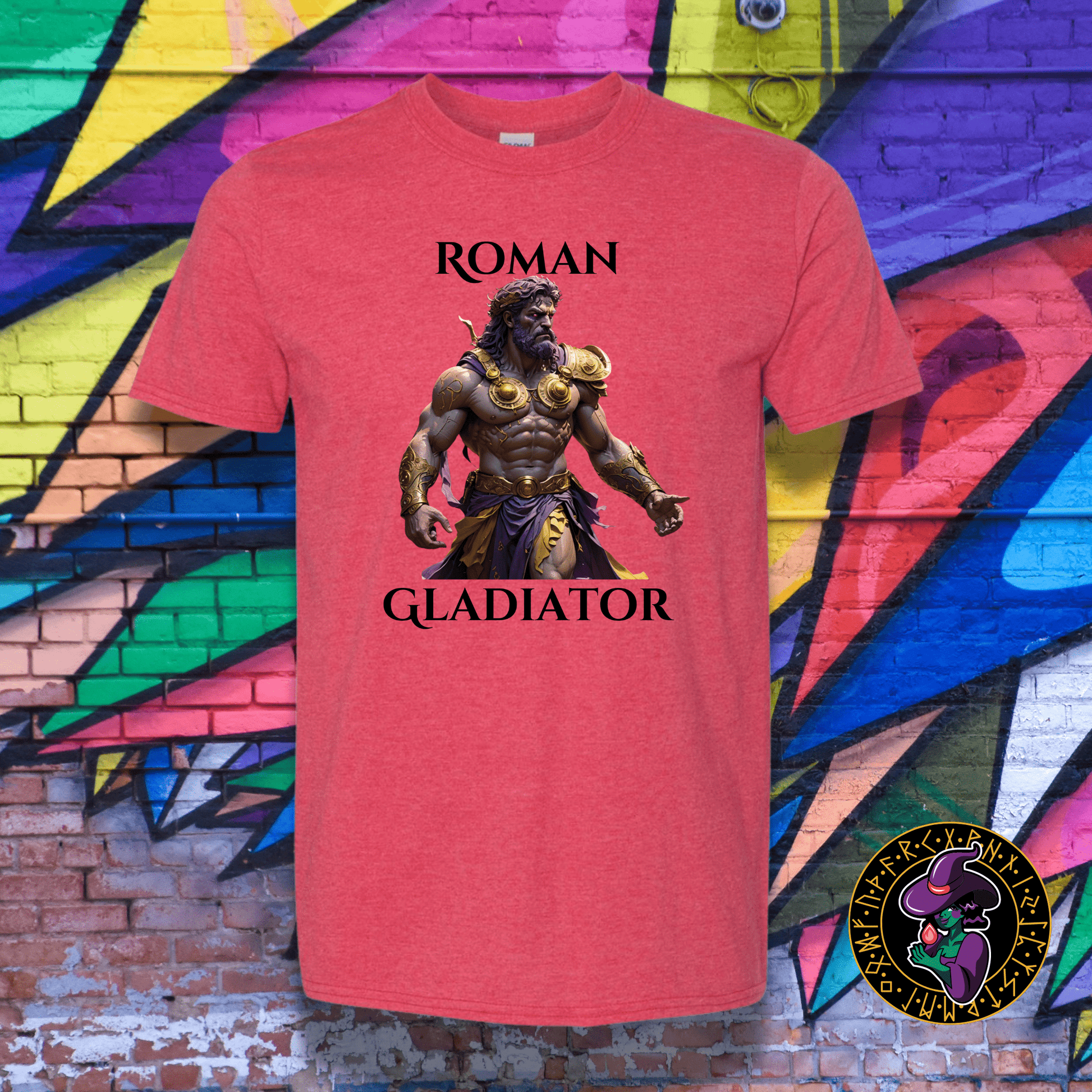 T-Shirt Heather Red / S Roman Gladiator T-Shirt