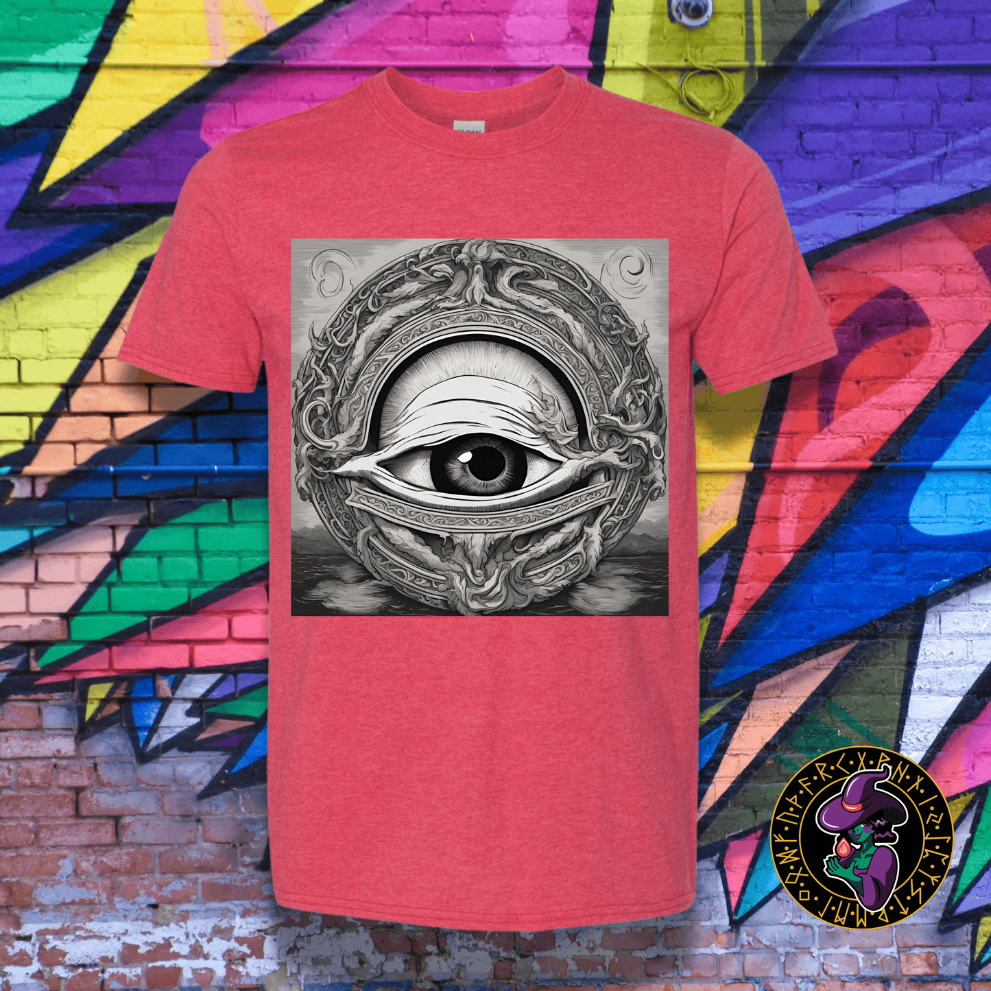 T-Shirt Heather Red / S The Watching Eye T-Shirt