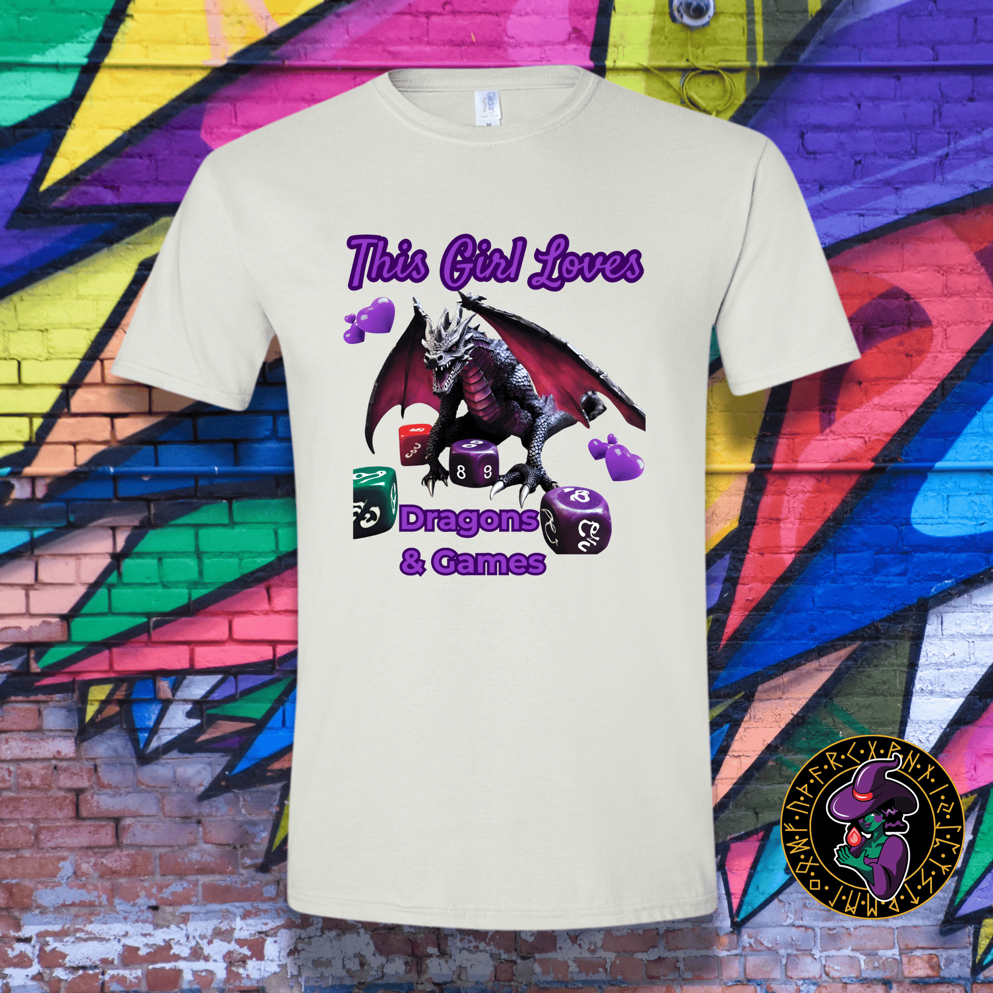 T-Shirt White / S This Girl Loves Dragons & Games T-Shirt